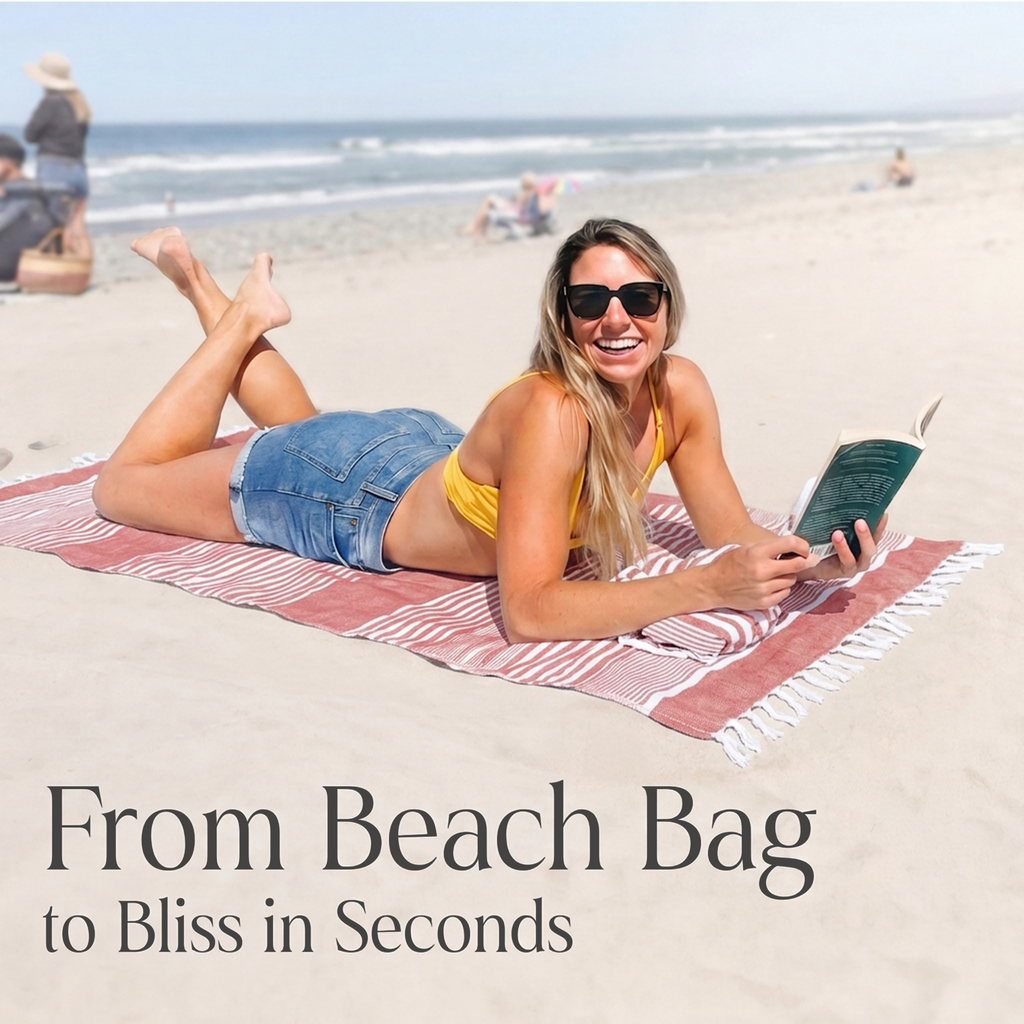 Delilah Home 100% Organic Cotton Sunset Beach Towels