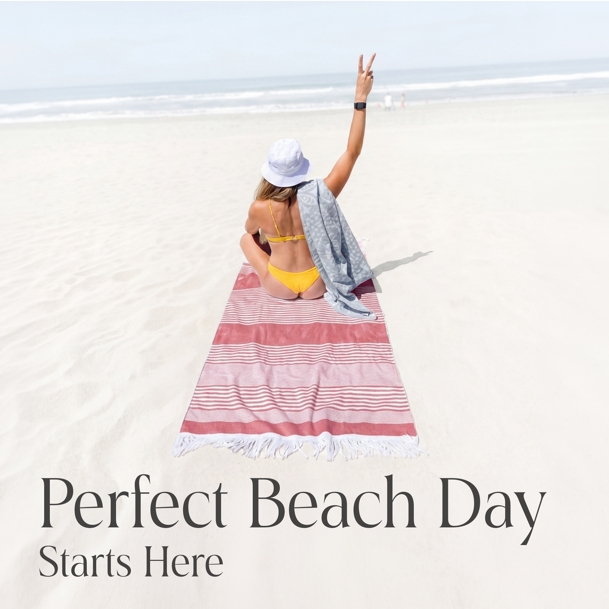 Delilah Home 100% Organic Cotton Sunset Beach Towels