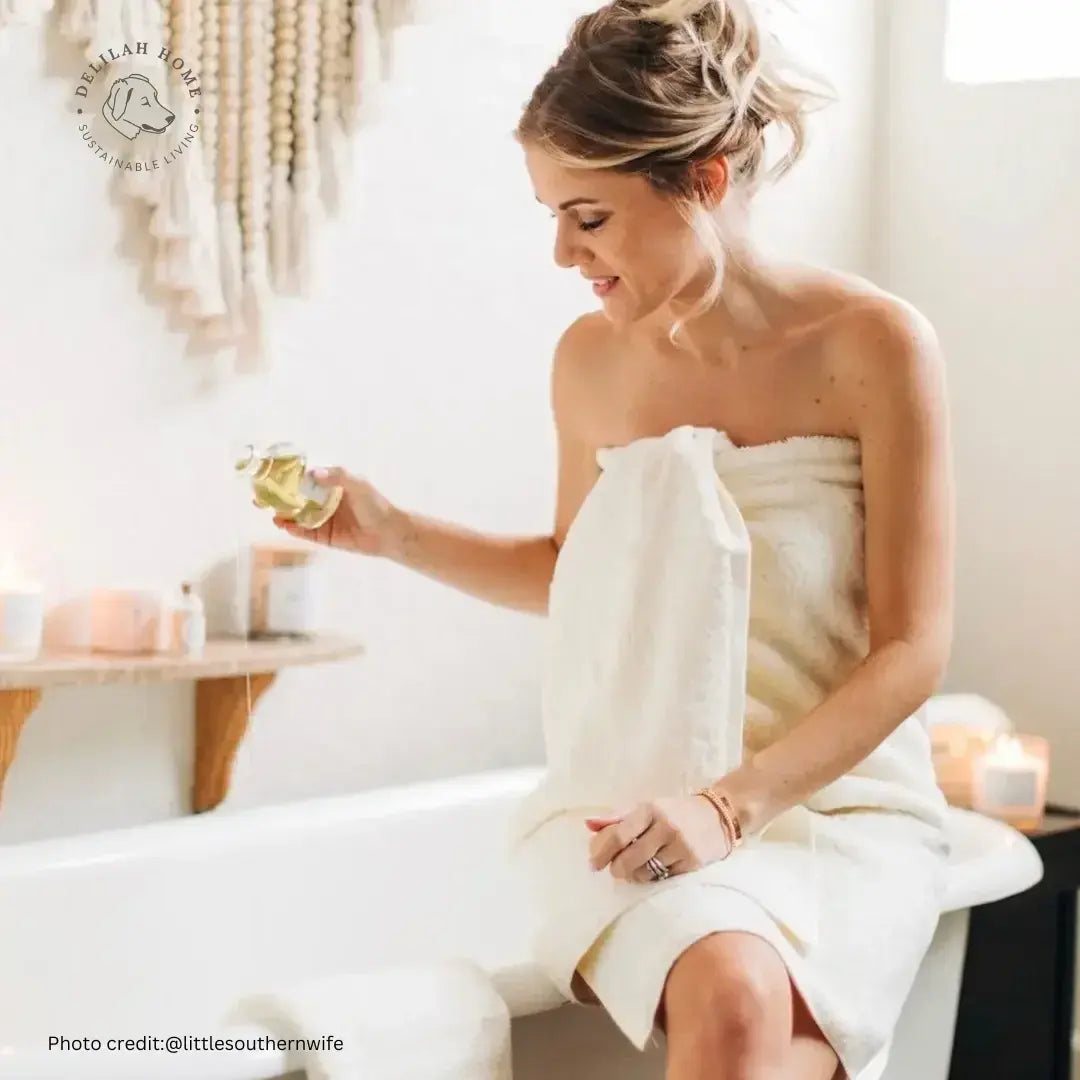 Delilah Home 100% Organic Cotton Bath Towels