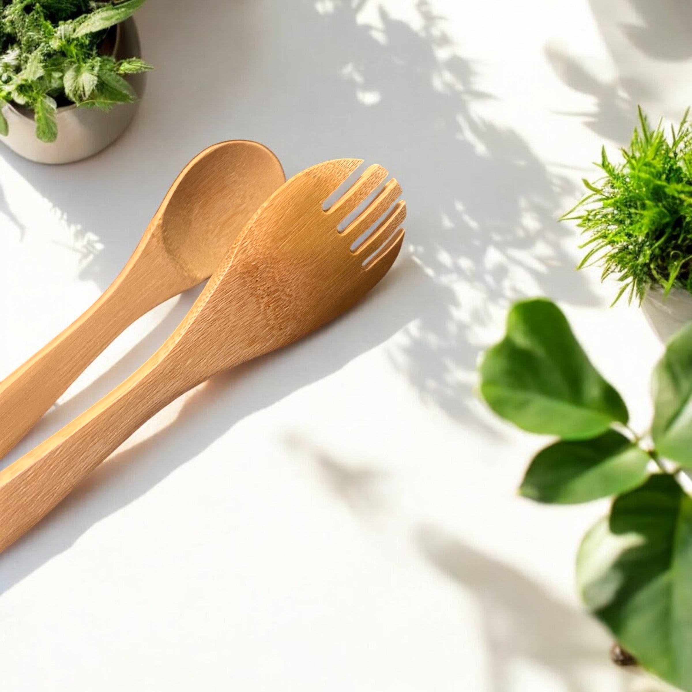 Bamboo Salad Tongs