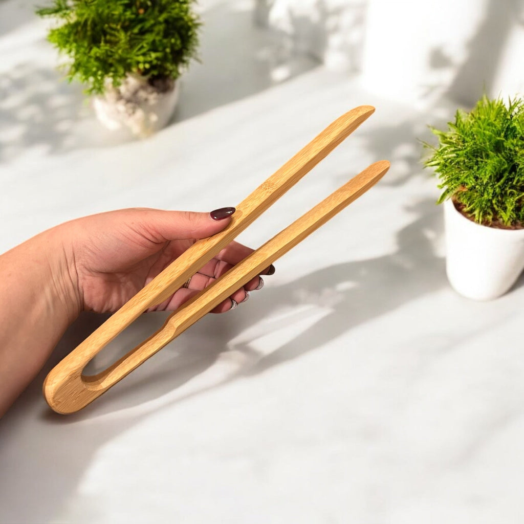 Bamboo Kitchen Tongs