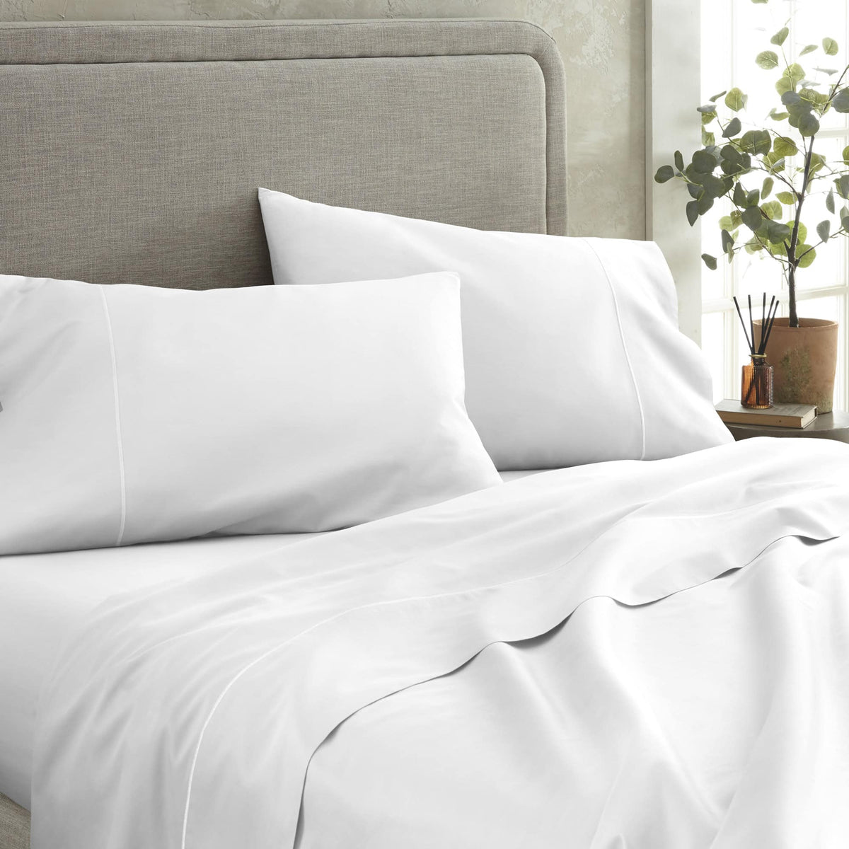 500 TC Sateen Sheet Set | GOTS + Fairtrade Certified Organic Cotton | 16" Deep Pocket