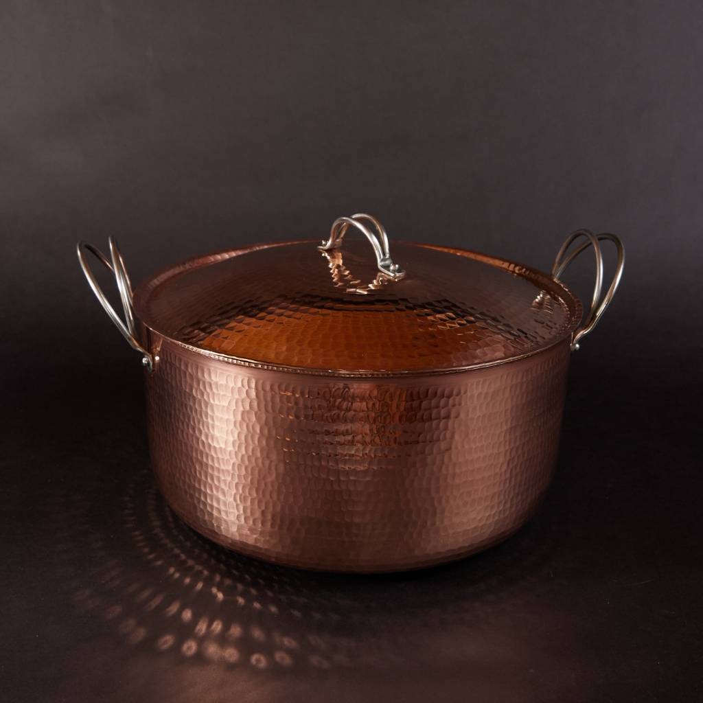 Beautiful + Big Copper Dutch Ovens