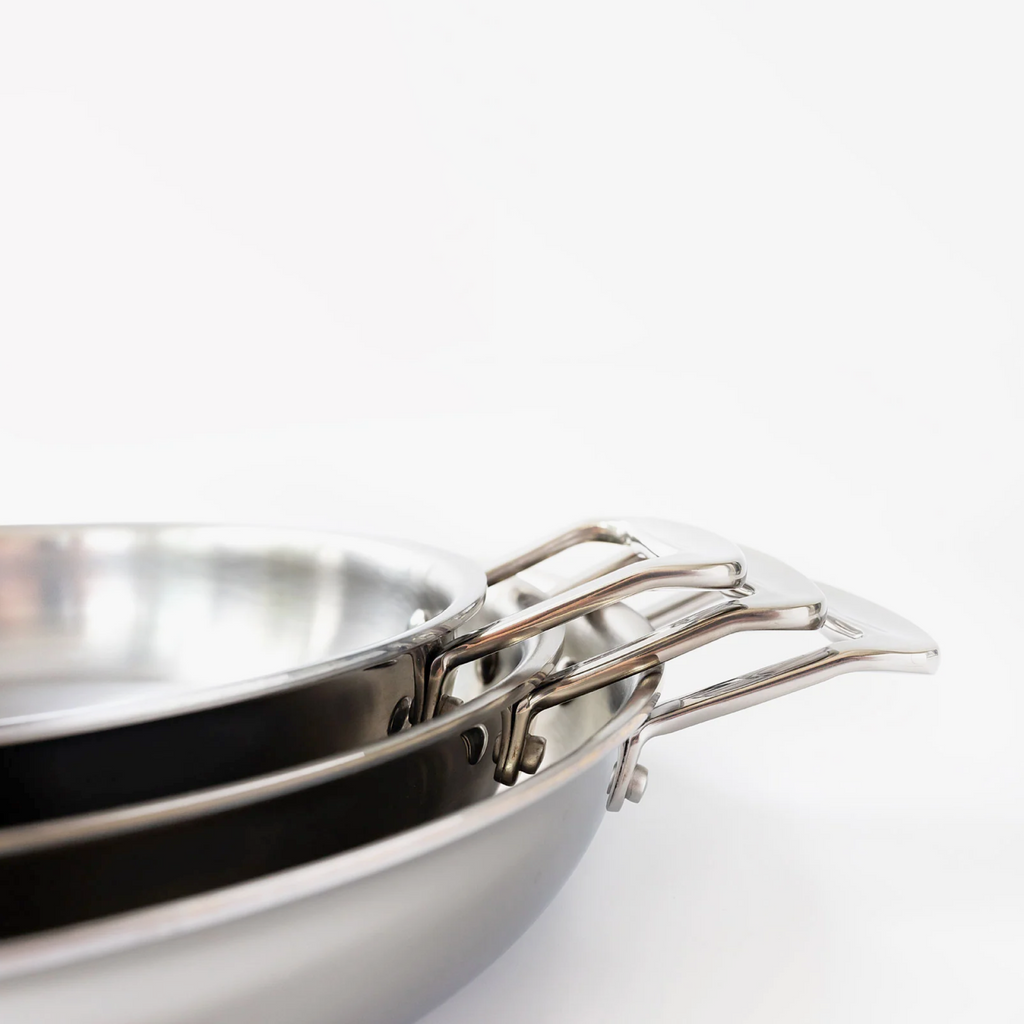 3-Piece Fry Pan Set With Short Handles