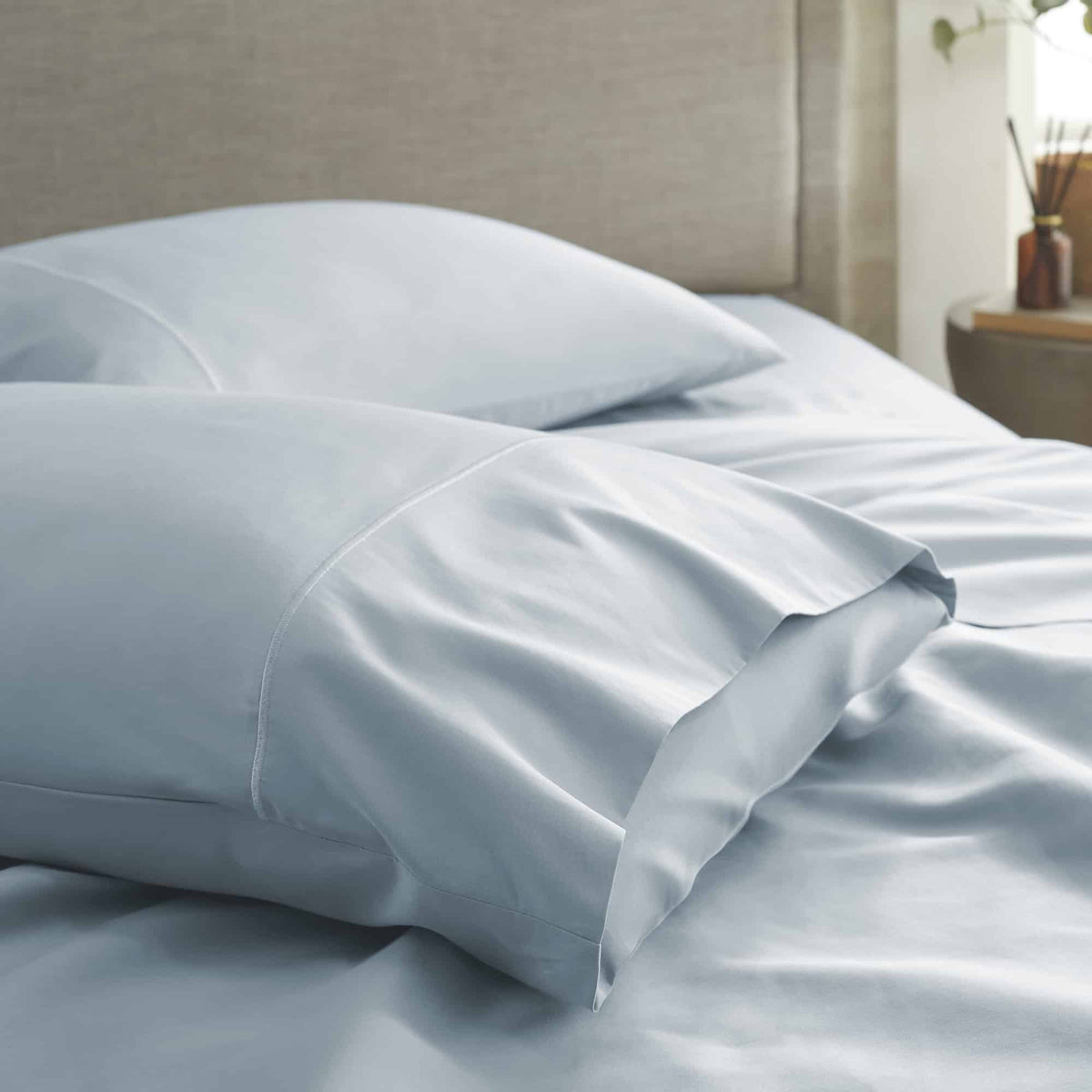 500 TC Sateen Pillowcase Set | GOTS + Fairtrade Certified Organic Cotton