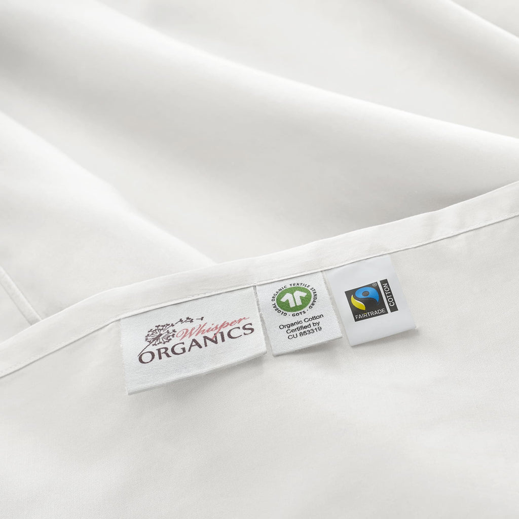 500 TC Sateen Pillowcase Set | GOTS + Fairtrade Certified Organic Cotton