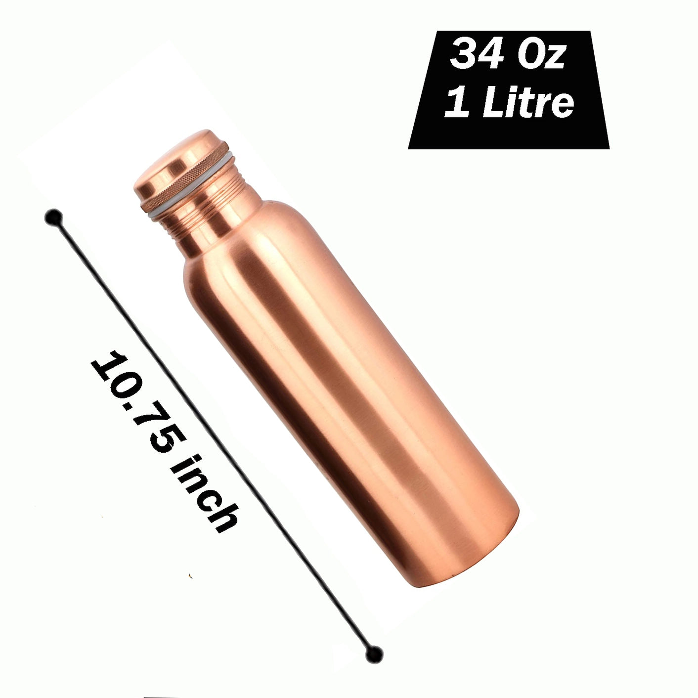 Plain Copper Water Bottle