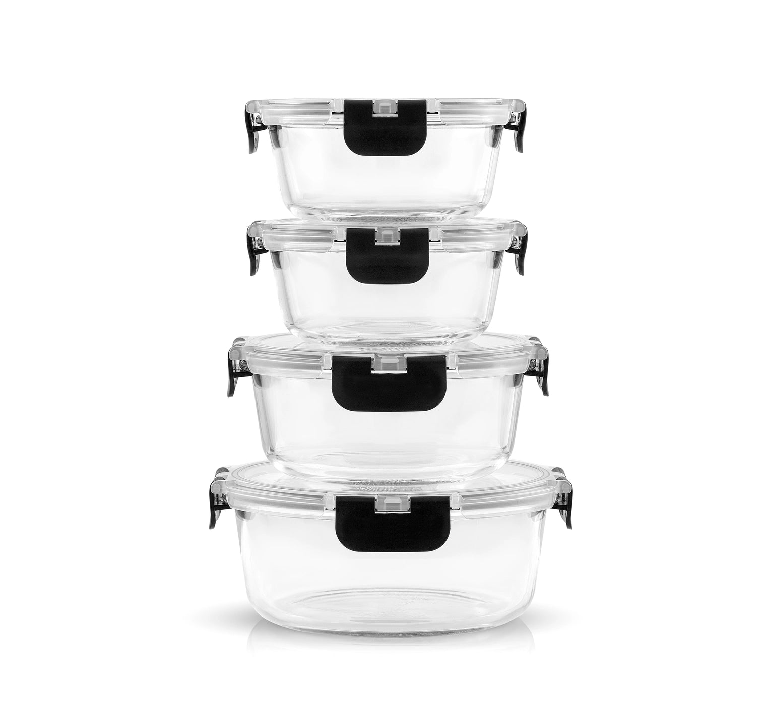 Glass Kitchen Storage Containers with Airtight Lids | 12-Piece Set