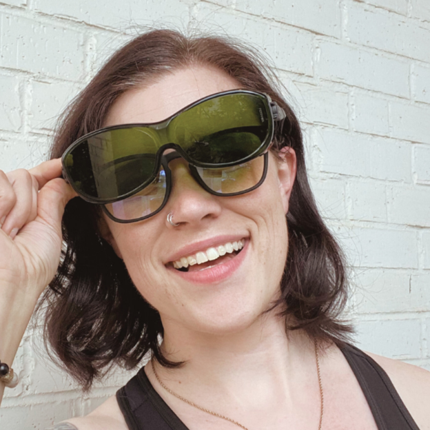 Green Sleep Prep Glasses