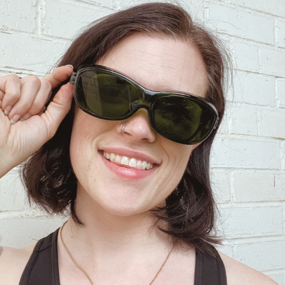 Green Sleep Prep Glasses