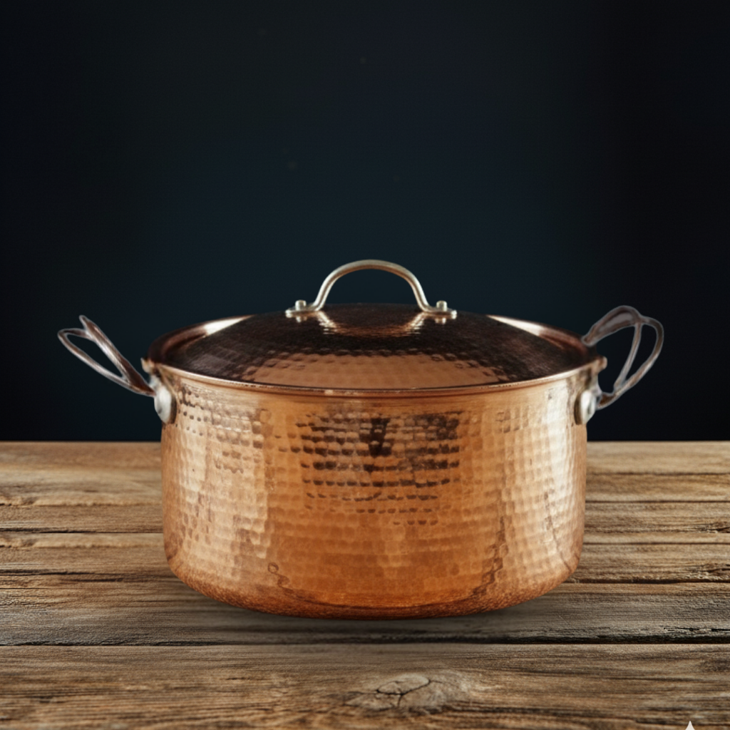 Beautiful + Big Copper Dutch Ovens
