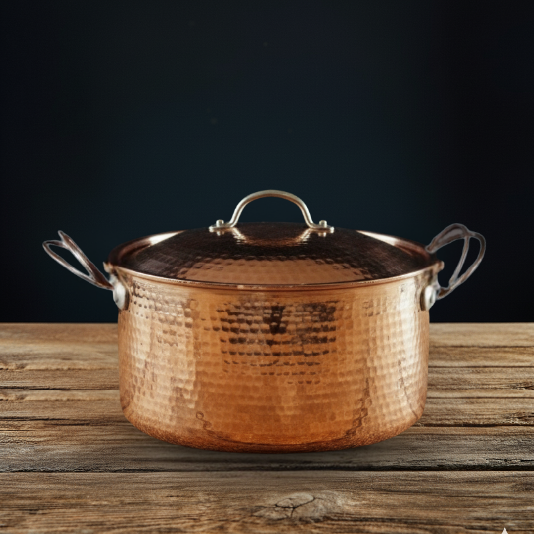 Beautiful + Big Copper Dutch Ovens