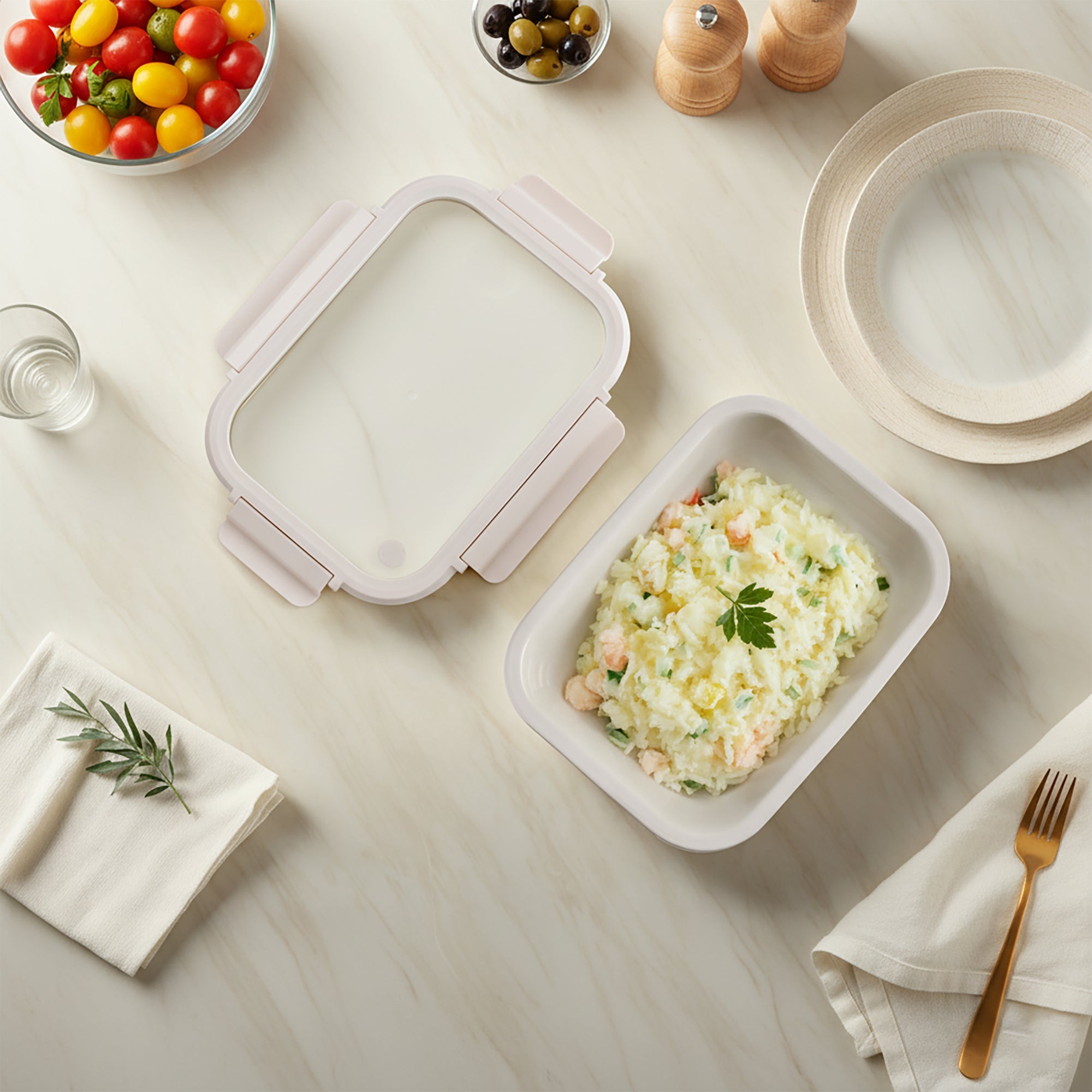 Stoneware Container | Cannoli Crème