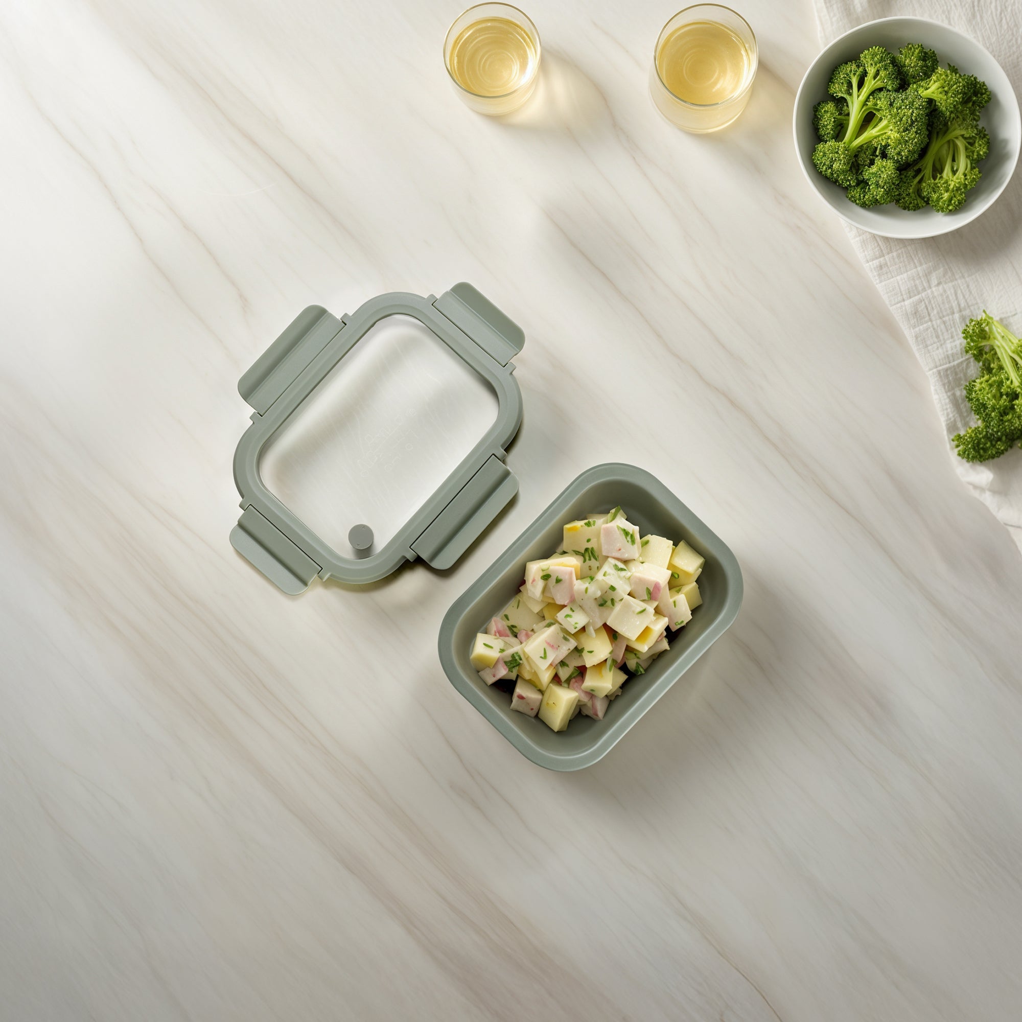 Stoneware Container | Sage Green