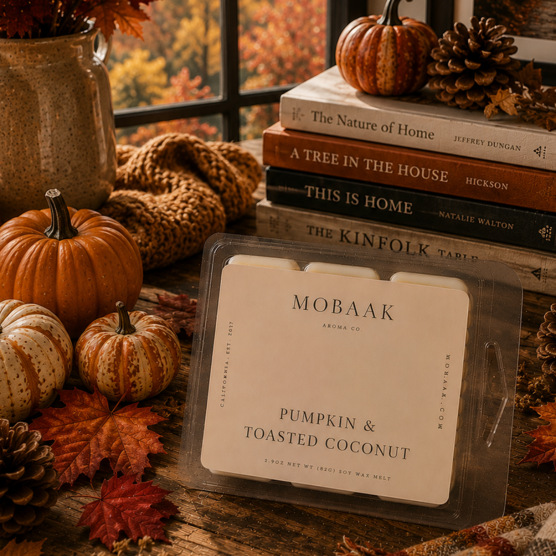 Wickless Tart | Pumpkin + Toasted Coconut
