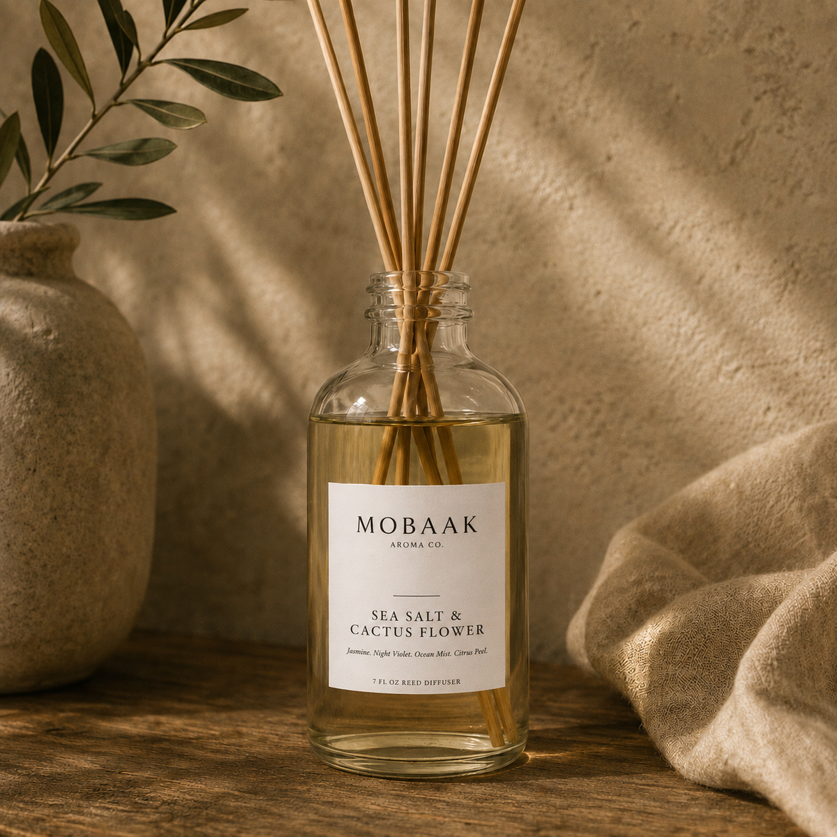 Reed Diffuser | Sea Salt + Cactus Flower