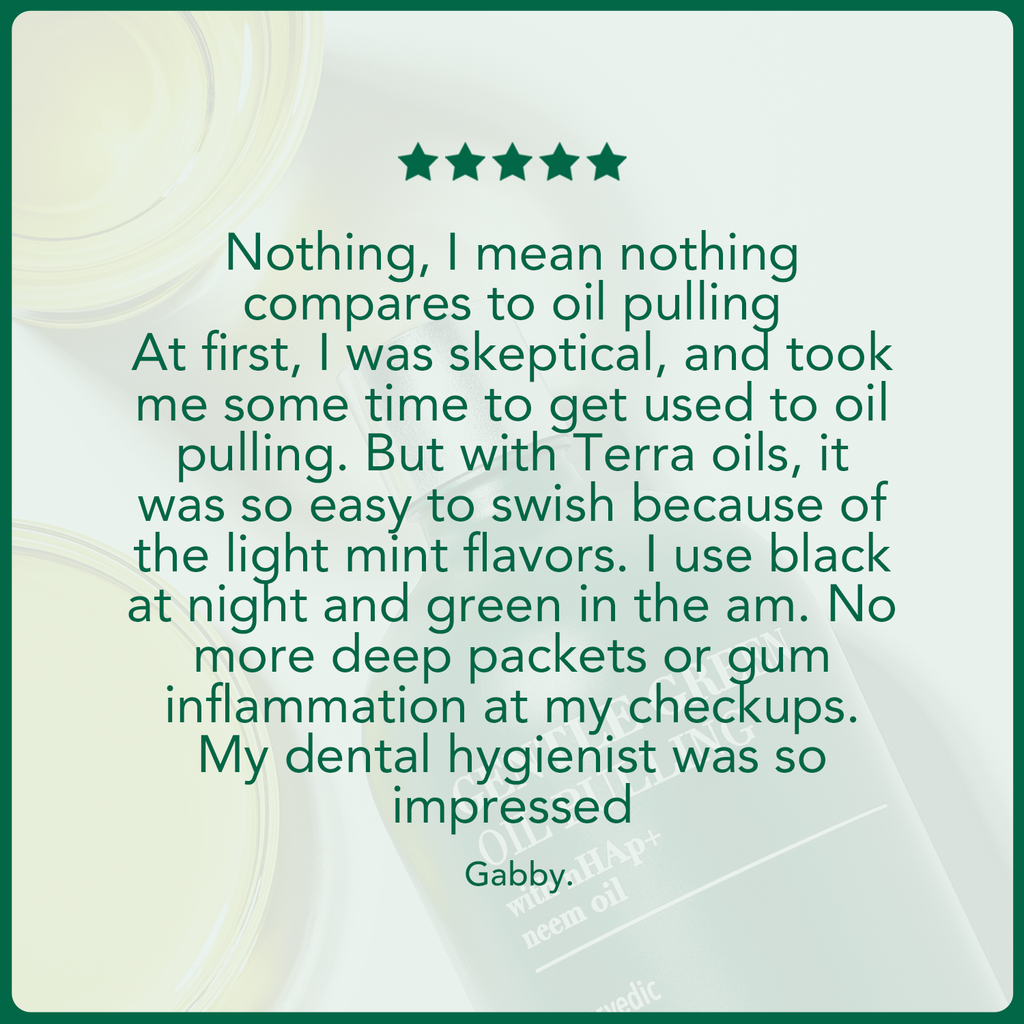 Terra & Co. Oil Pulling Bundle | Gentle Green + Brilliant Black