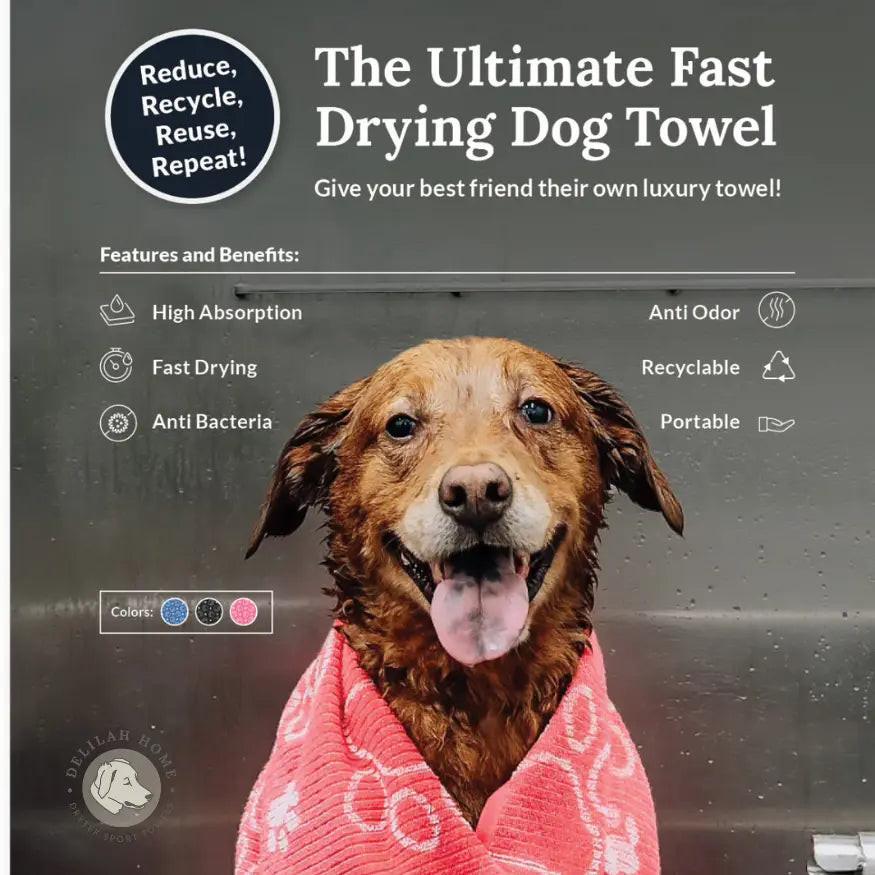 Delilah Home Drytek Dog Bath Towel