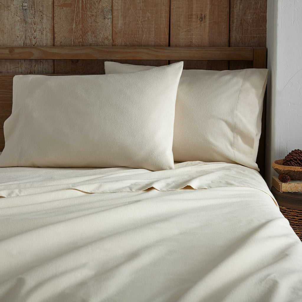 Organic Flannel Sheet Set | GOTS + Fairtrade Certified | Naturally Dyed | Deep Pocket