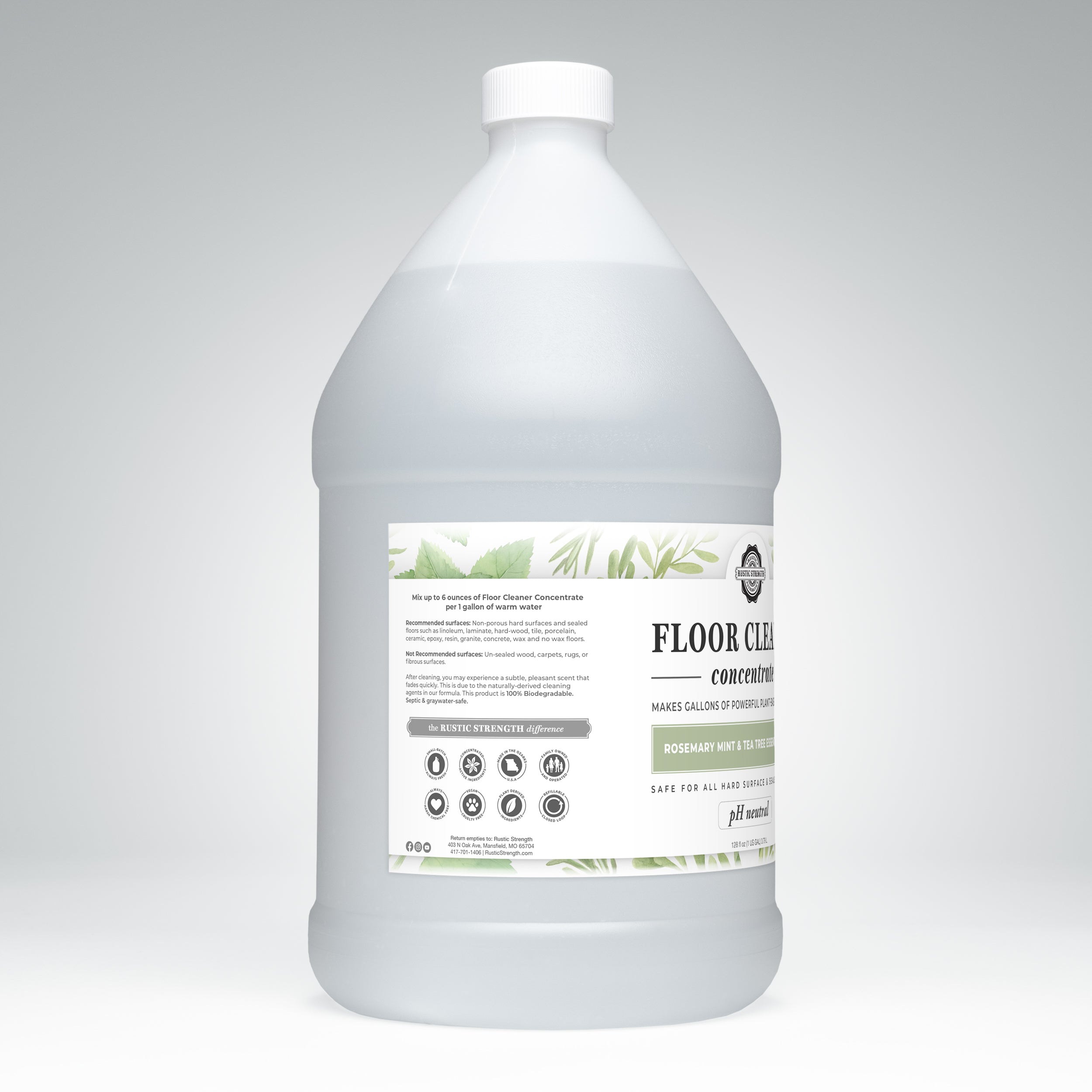 Floor Cleaner Concentrate | Rosemary, Mint + Tea Tree