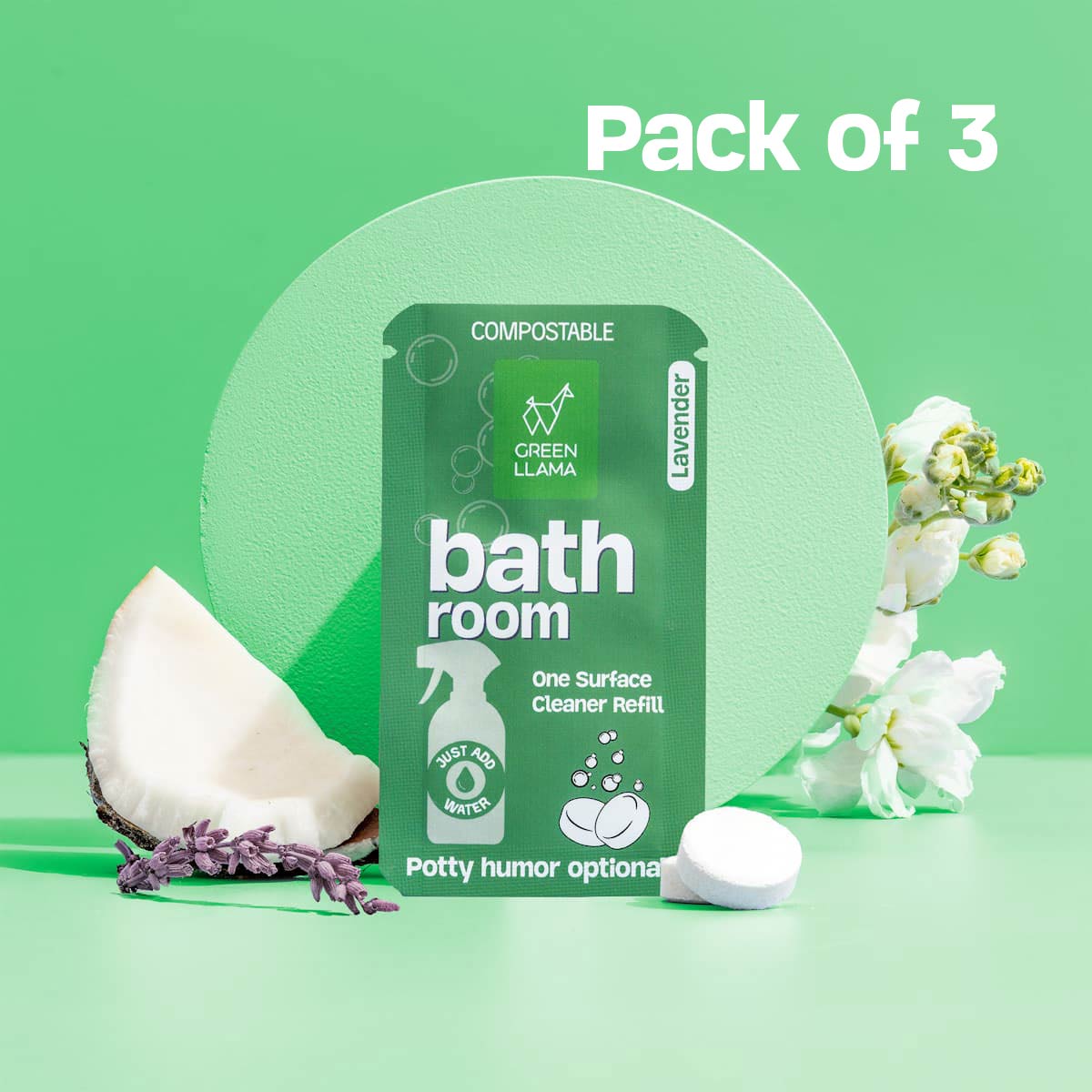 Bathroom Cleaning Refills - Lavender Fragrance - 3-Pack