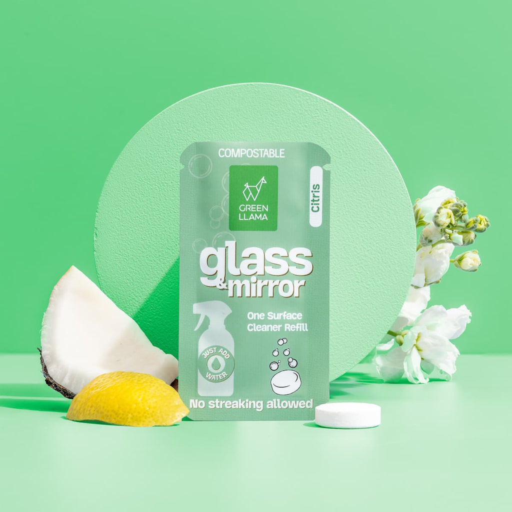 Streak-Free Glass + Mirror Cleaner Kit with Litsea Cubeba Fragrance
