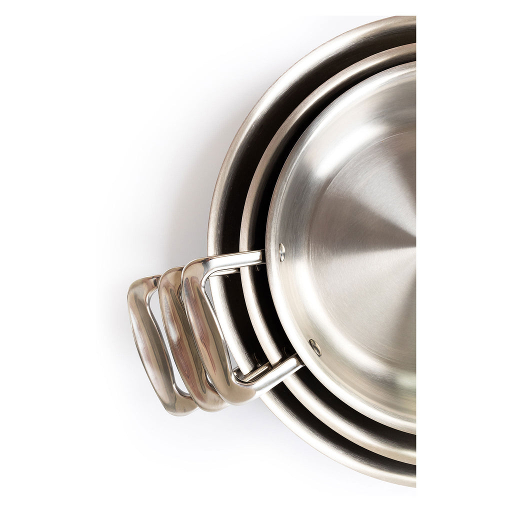 3-Piece Fry Pan Set With Short Handles