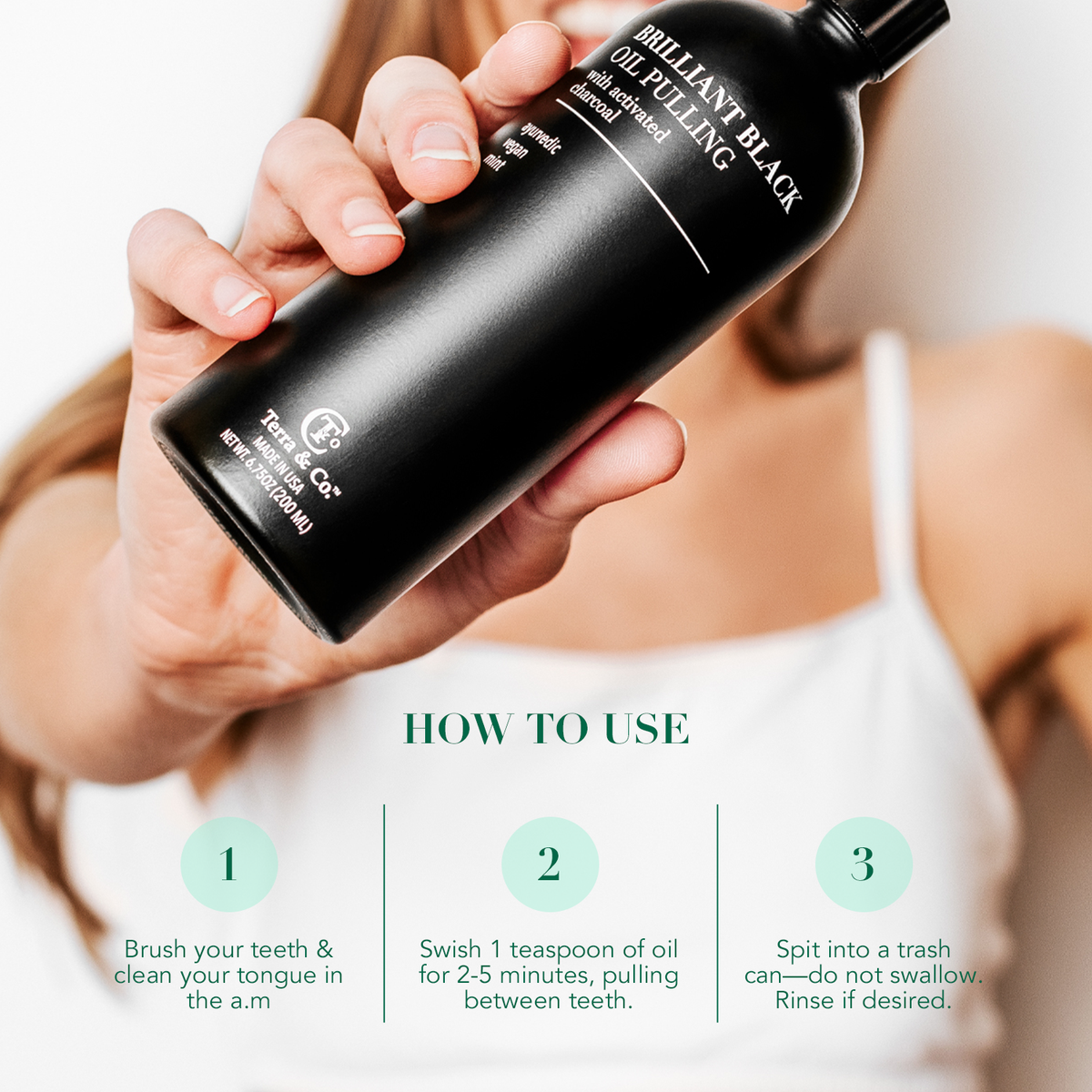 Terra & Co. Brilliant Black® Oil Pulling