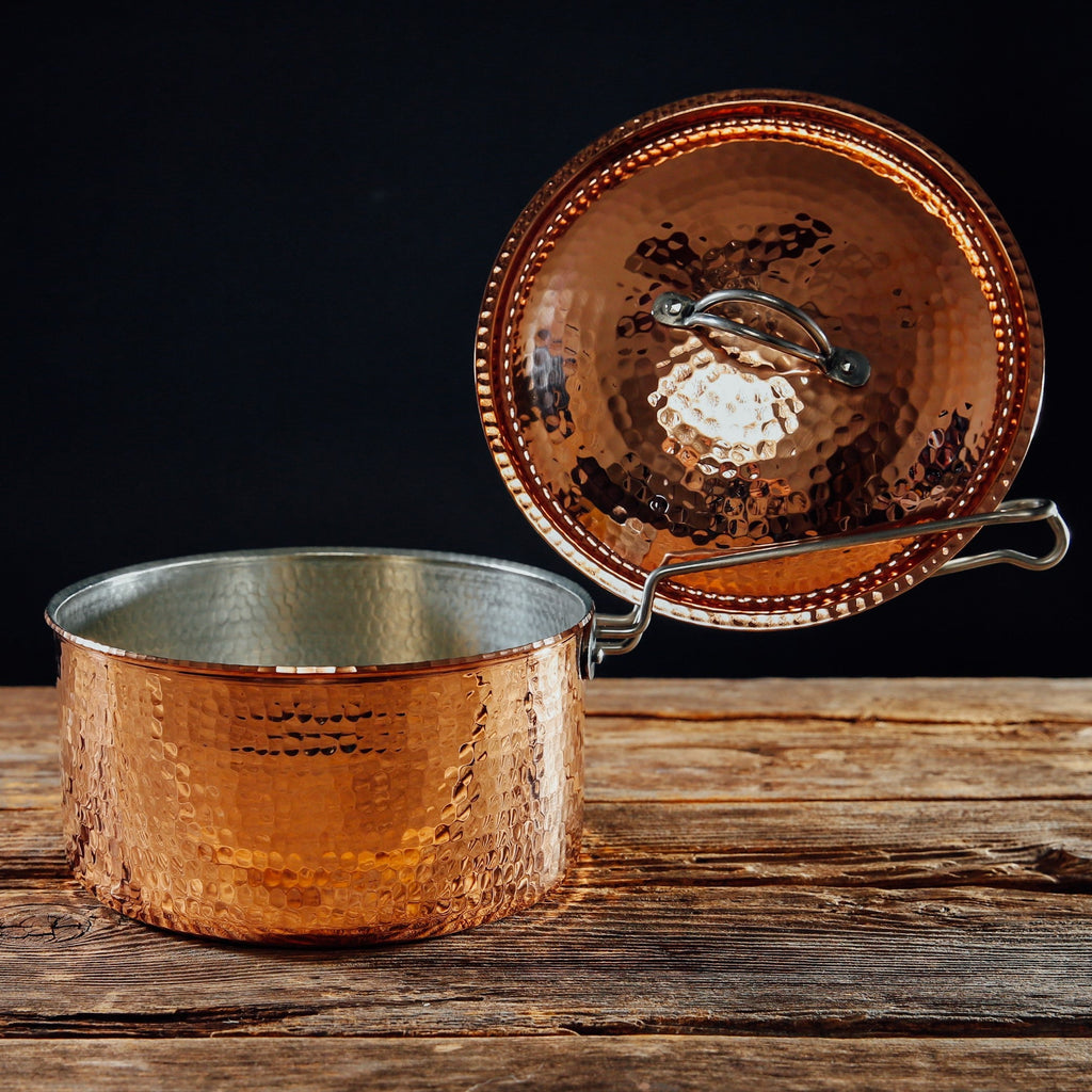 Sertodo Copper Sauce Pan with Lid