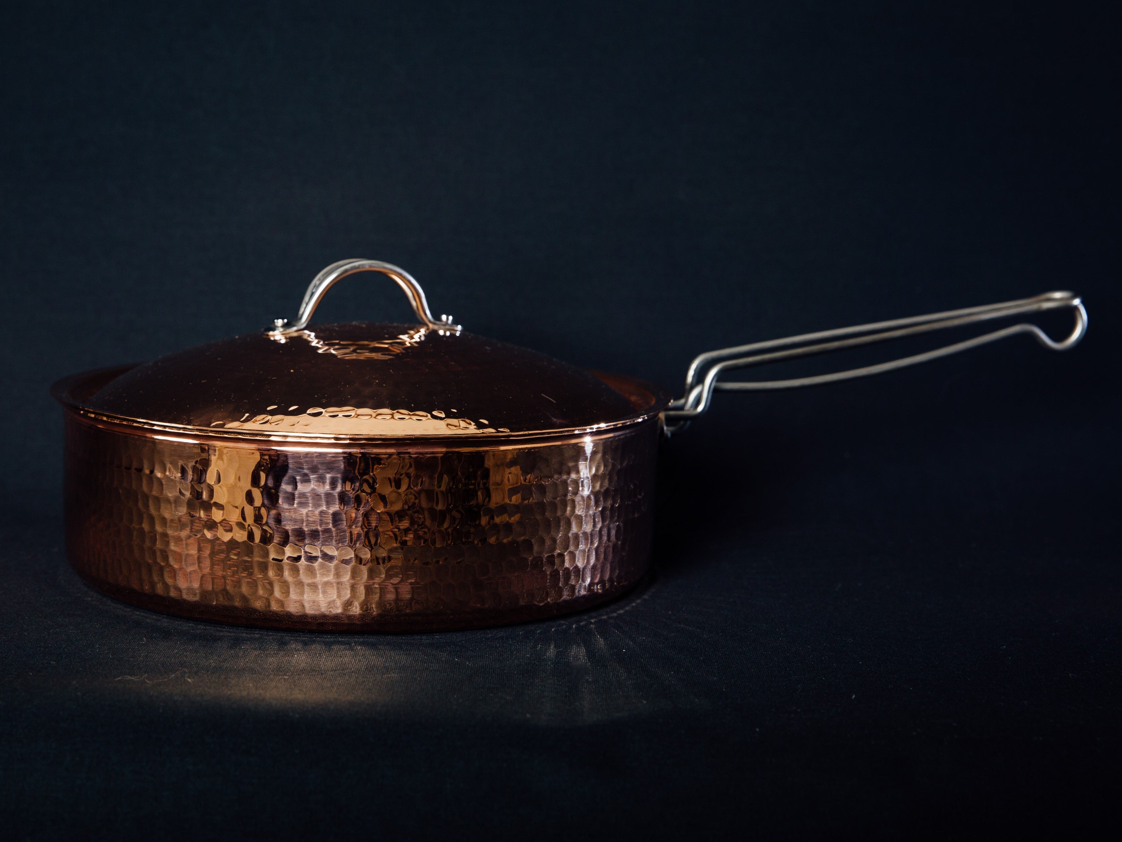 Sertodo Copper Sauté Pan with Lid