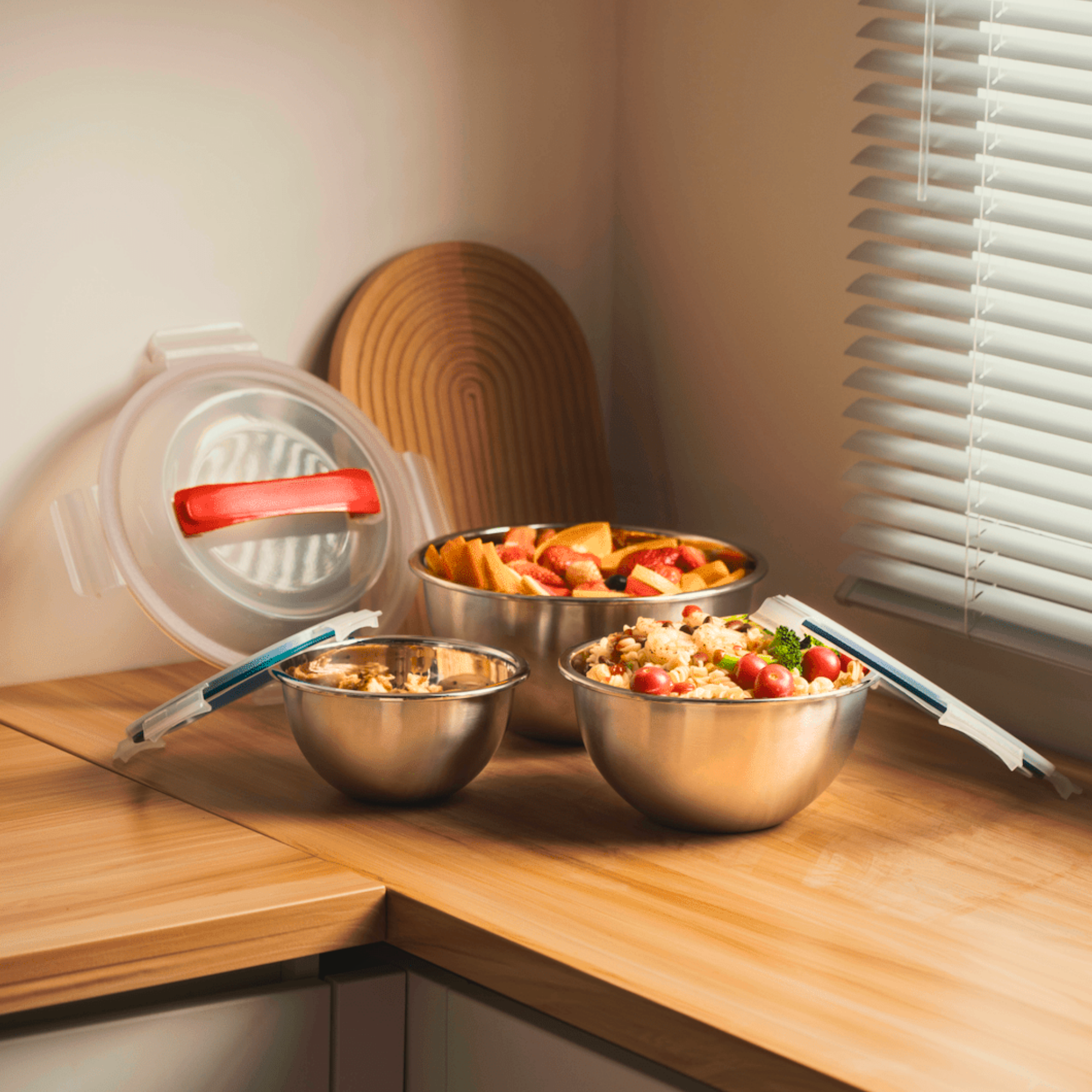 Mix + Carry Stainless Steel Bowl Set