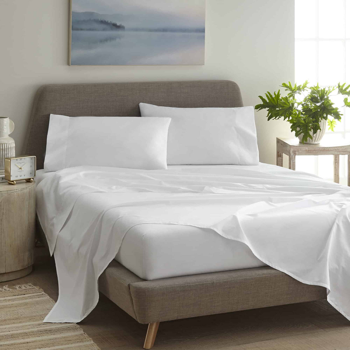270 TC Percale Sheet Set | GOTS Certified Organic Cotton