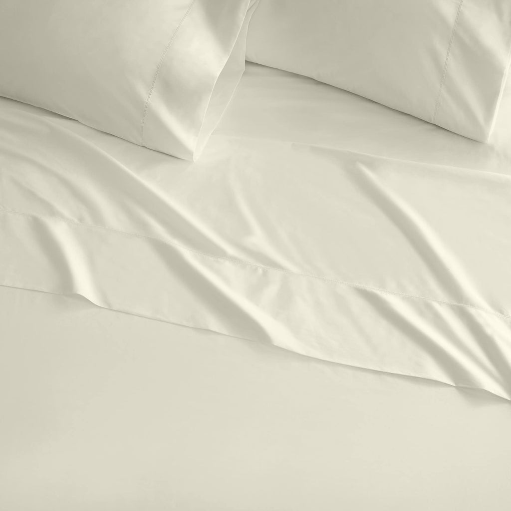 270 TC Percale Sheet Set | Picot Embroidery | GOTS + Fairtrade Certified Organic Cotton
