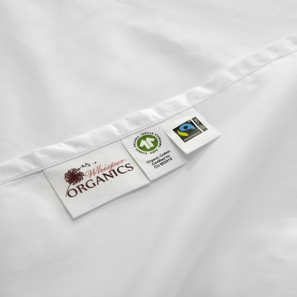 270 TC Percale Sheet Set | Picot Embroidery | GOTS + Fairtrade Certified Organic Cotton