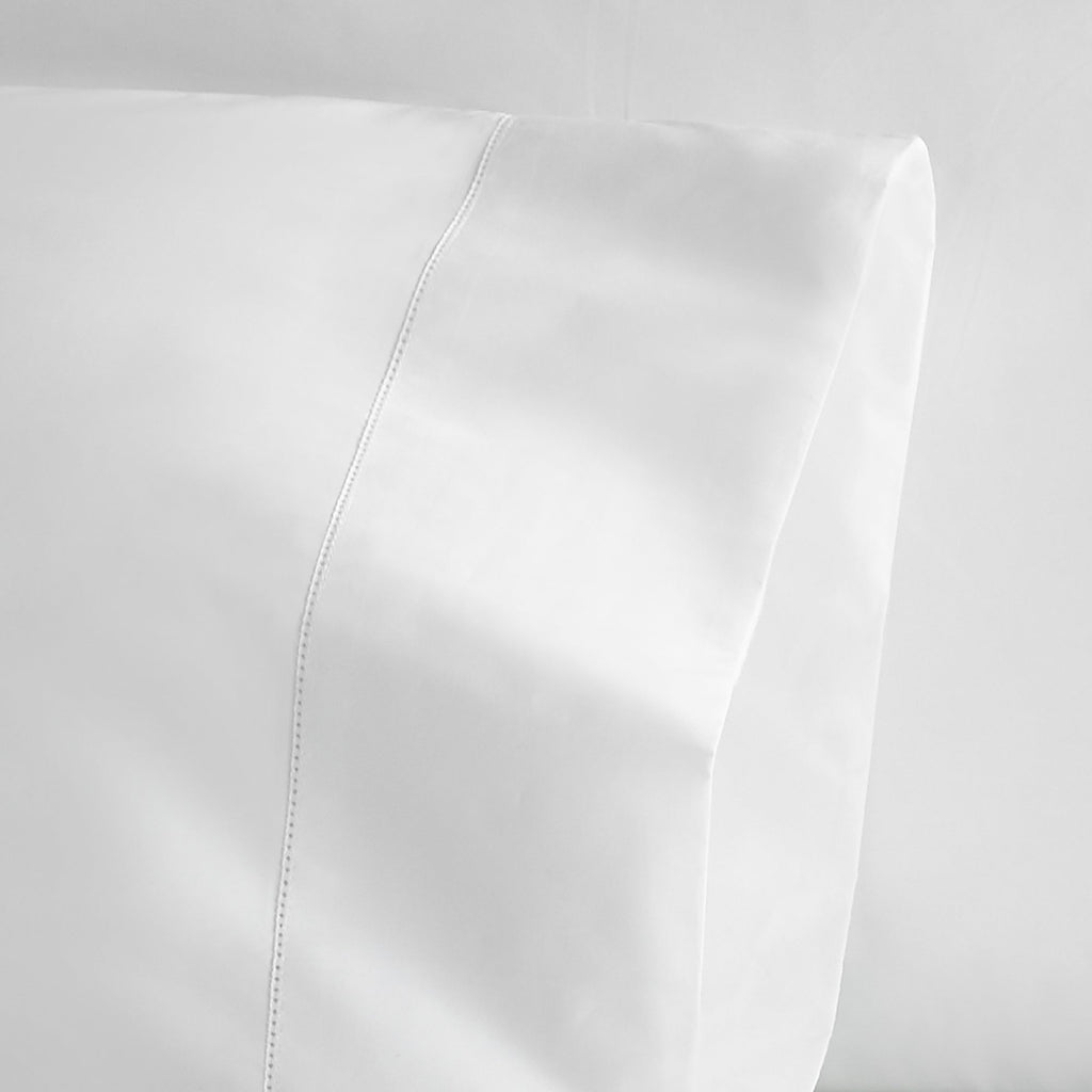 270 TC Percale Sheet Set | Picot Embroidery | GOTS + Fairtrade Certified Organic Cotton