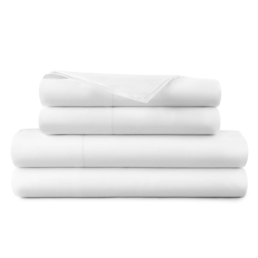 270 TC Percale Sheet Set | Picot Embroidery | GOTS + Fairtrade Certified Organic Cotton