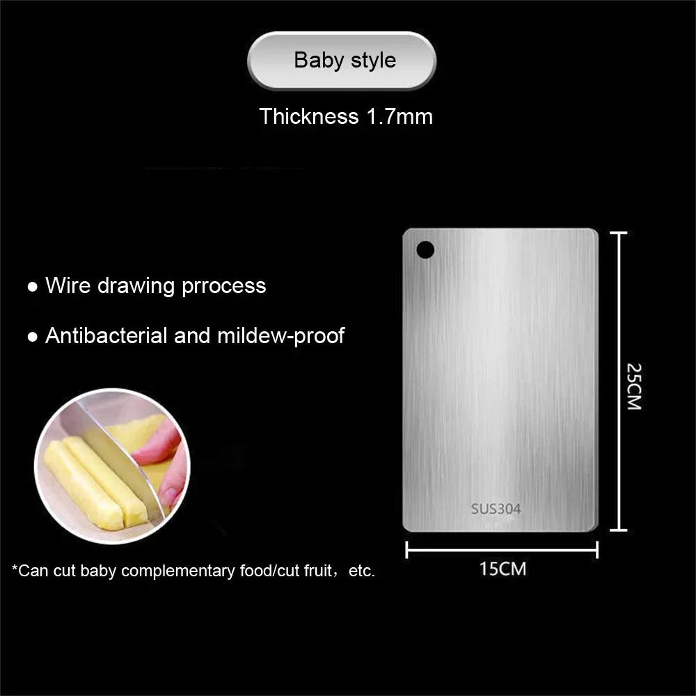 316 Stainless Steel Chopping Board | Antibacterial Cutting Board