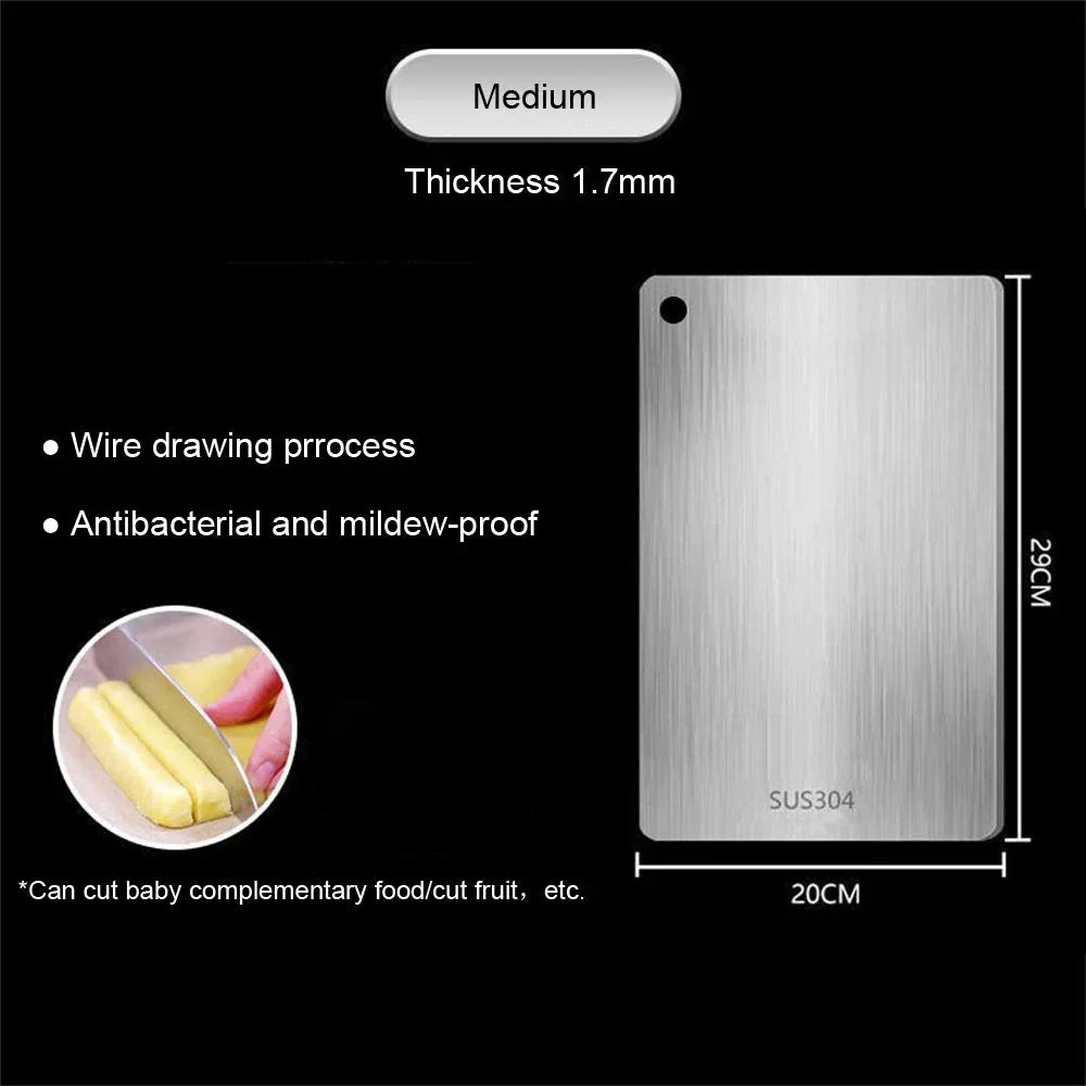 316 Stainless Steel Chopping Board | Antibacterial Cutting Board