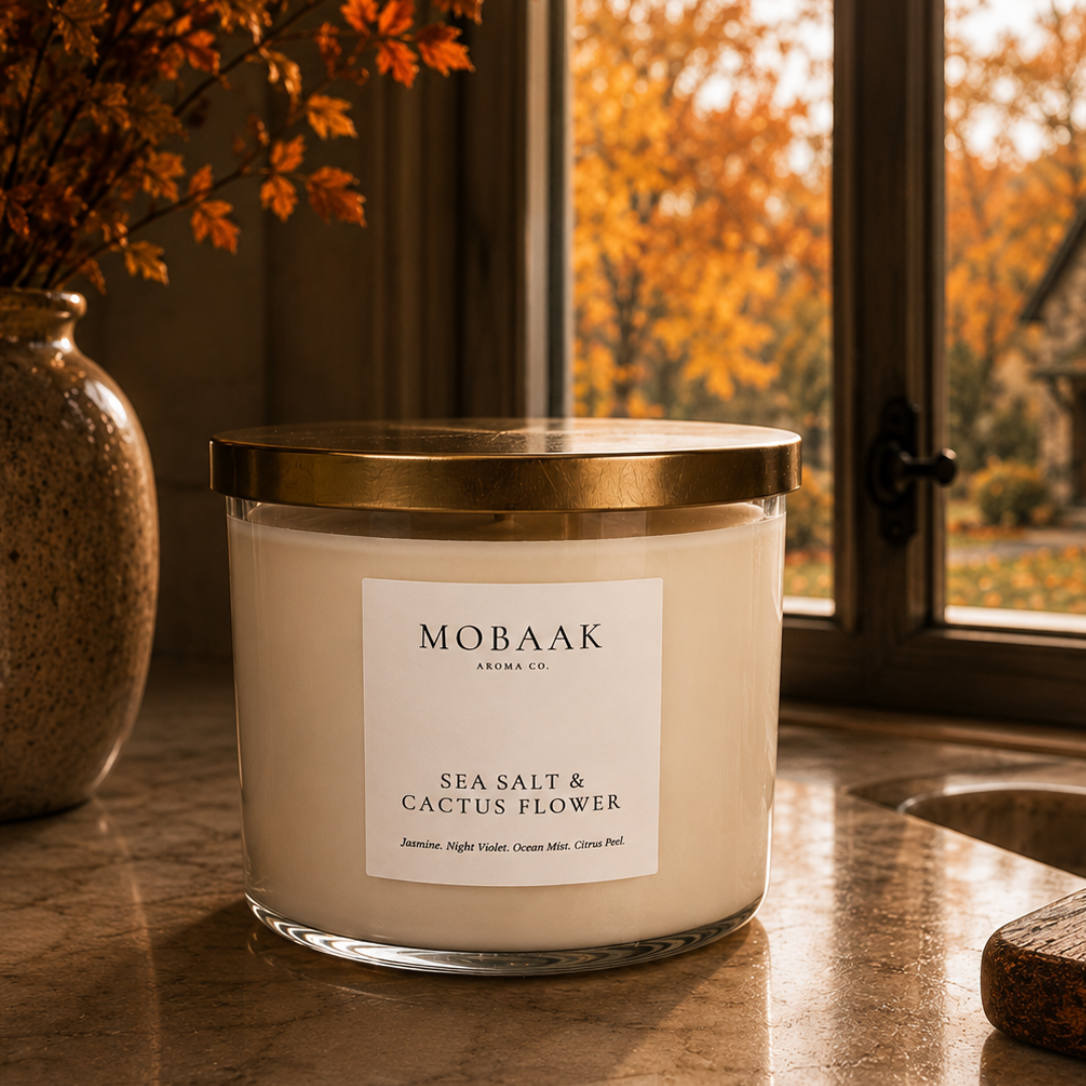 Candle | Sea Salt + Cactus Flower