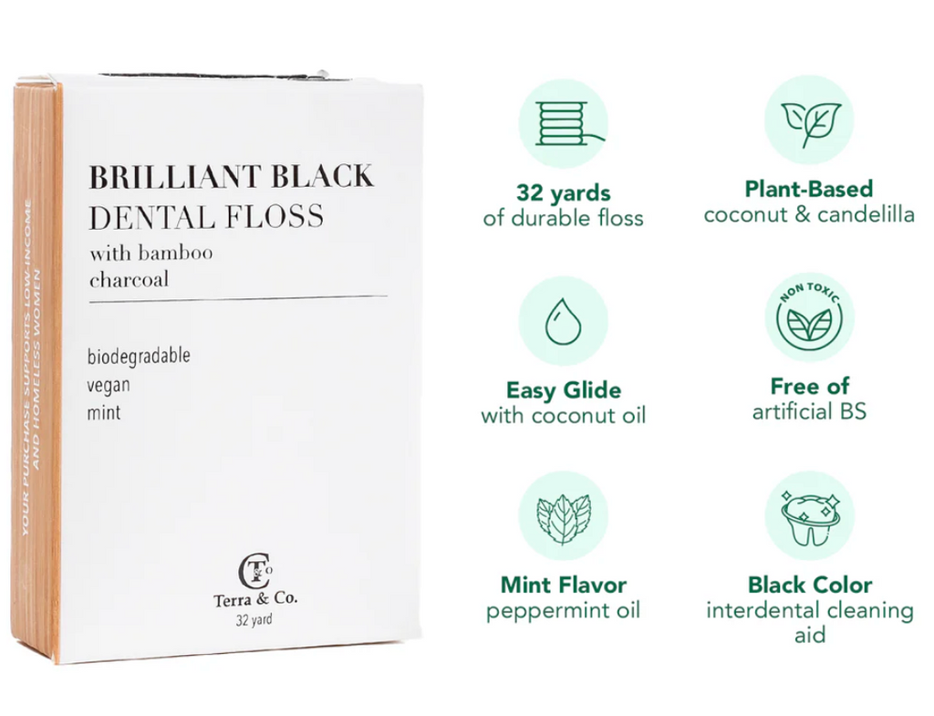 Brilliant Black Dental Floss