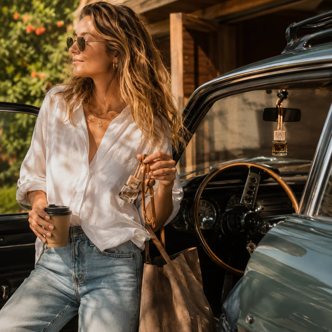 Coconut + Rose Car Diffuser