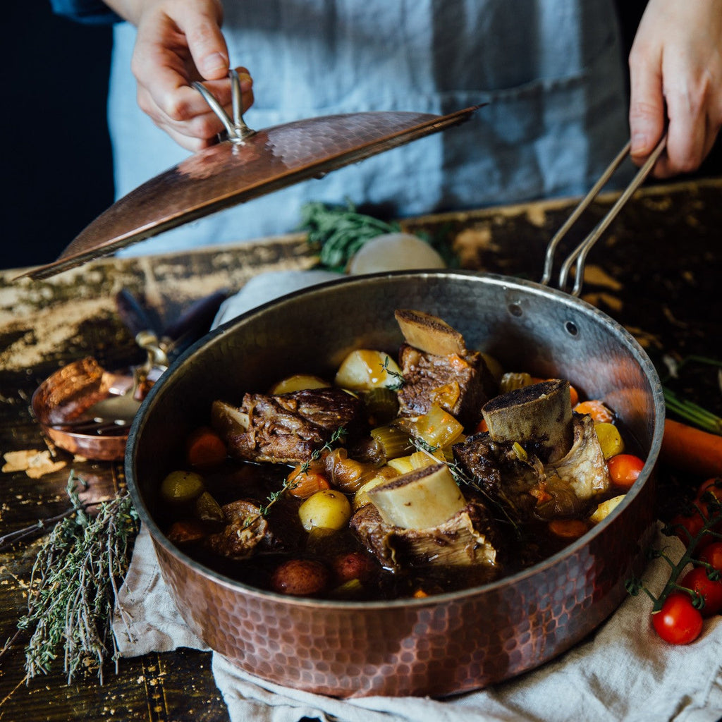 Sertodo Copper Sauté Pan with Lid