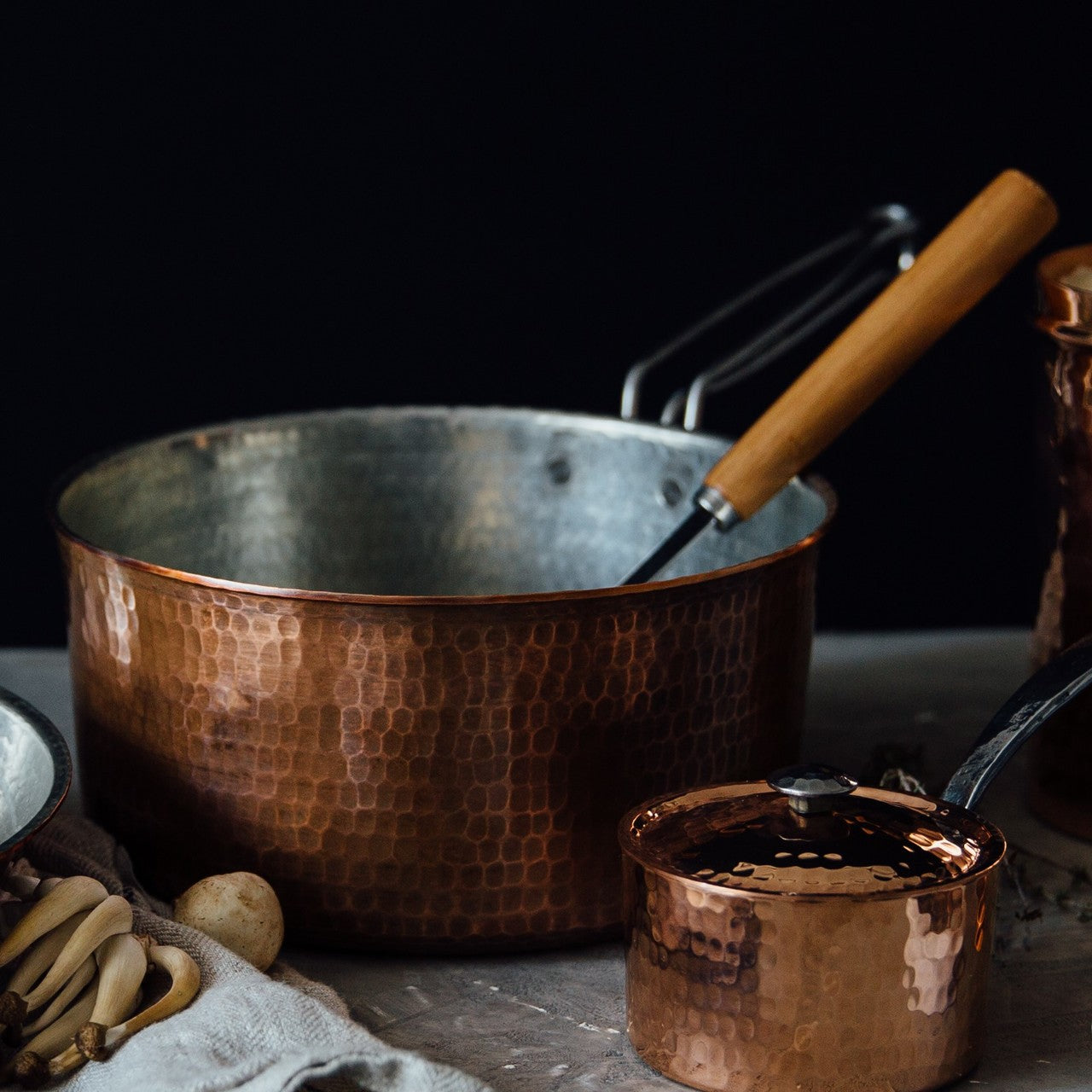 Sertodo Copper Sauce Pan with Lid