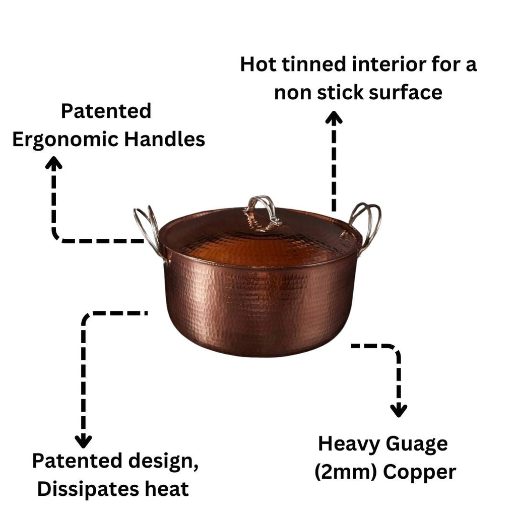 Beautiful + Big Copper Dutch Ovens