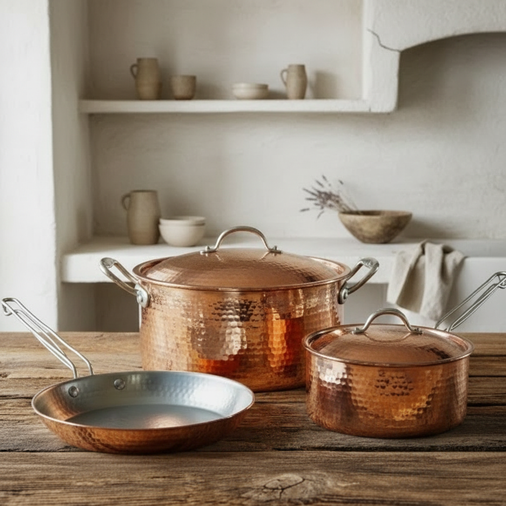 Sertodo Copper 3-Piece Cookware Set