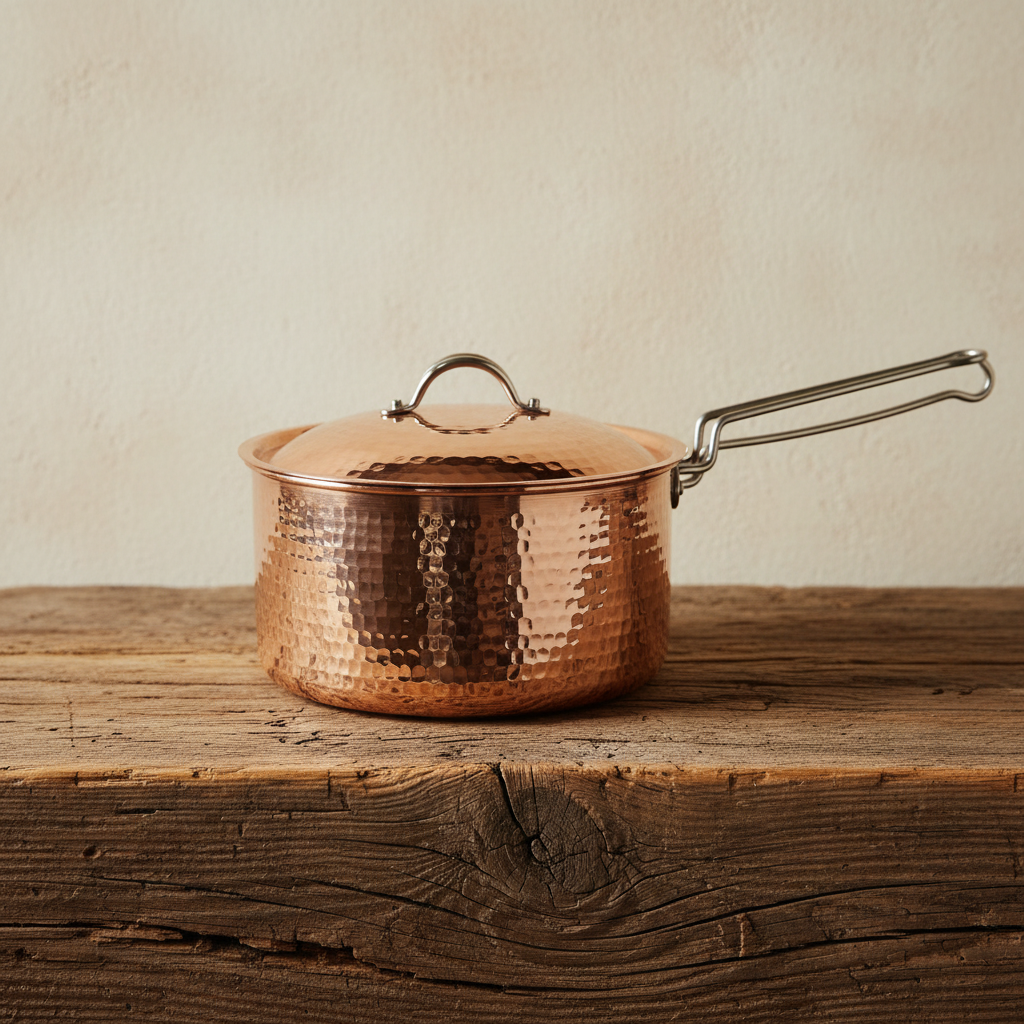 Sertodo Copper Sauce Pan with Lid