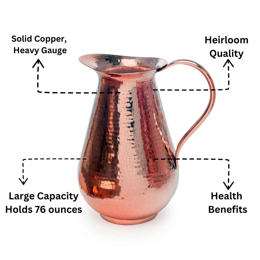 Sertodo Copper Bisotun Water Pitcher