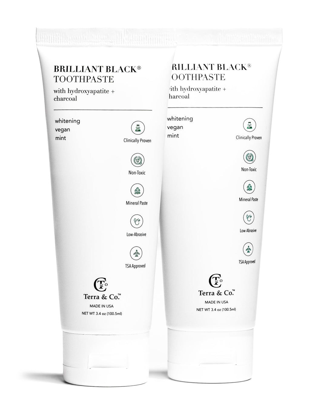 Terra & Co. Brilliant Black® Toothpaste Duo | 2-Pack