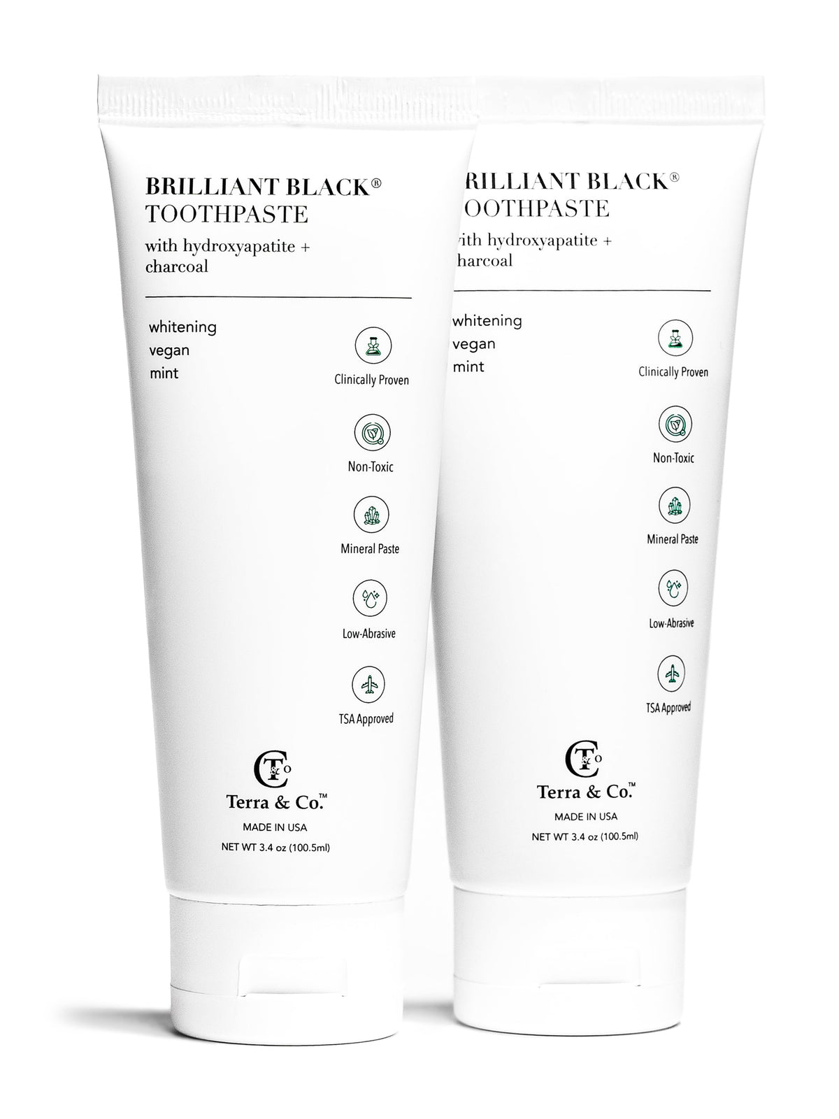 Terra & Co. Brilliant Black® Toothpaste Duo | 2-Pack