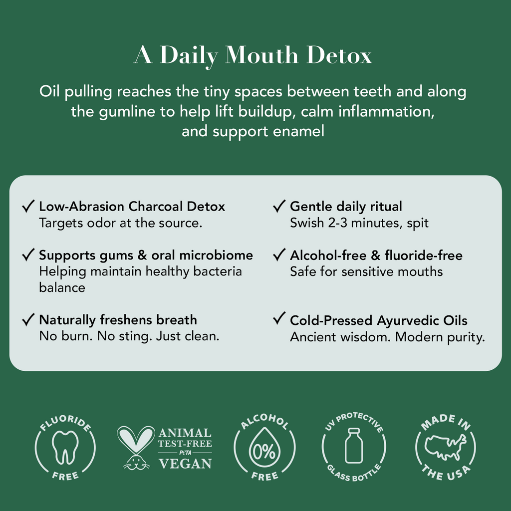 Terra & Co. Oil Pulling Bundle | Gentle Green + Brilliant Black